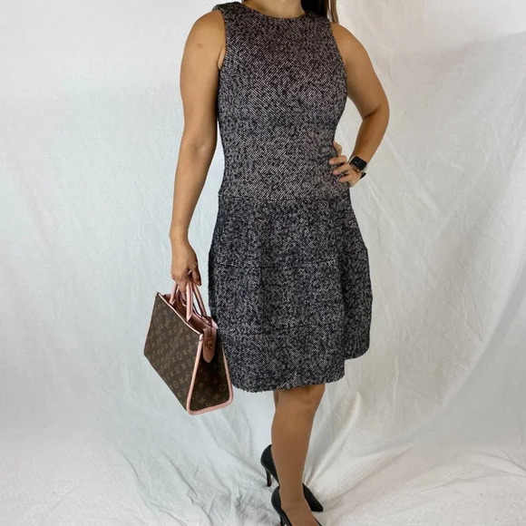 MK Michael Kors Earth Tones Thick Tweed Dress - Picture 6 of 7